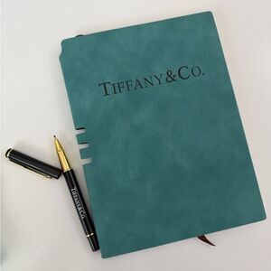 Tiffany & Co. Teal Notebook with Pen